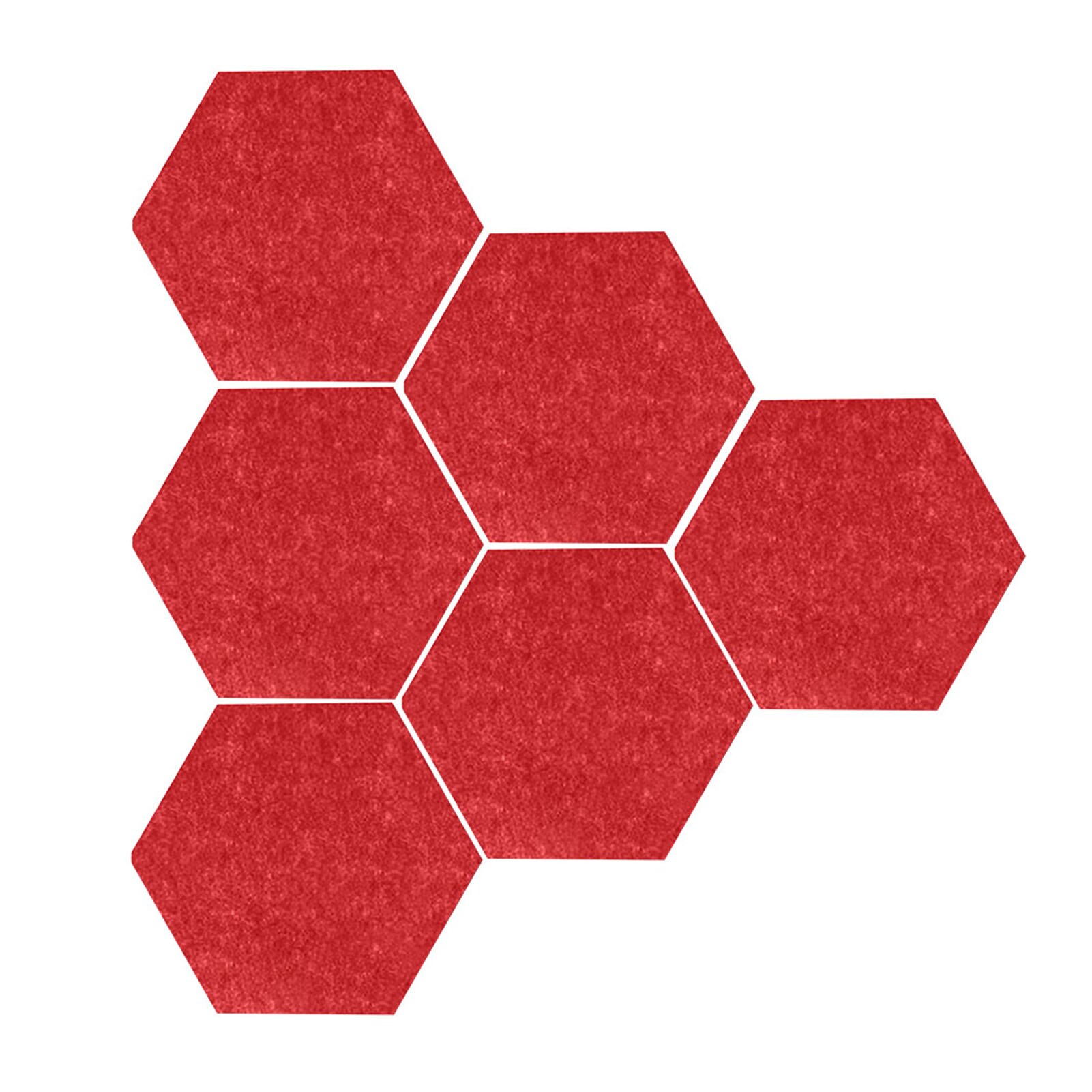 Tablero de corcho hexagonal para decoración del hogar, autoadhesivo multifunción, moderno, para guardería, fotos, sala de estar, 6 piezas