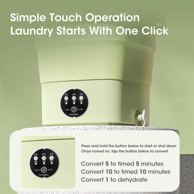 Opvouwbare wasmachine-emmer voor kleding, sokken, ondergoed, schoonmaakmachine, draagbare kleine reiswasmachine, EU/US/UK-stekker