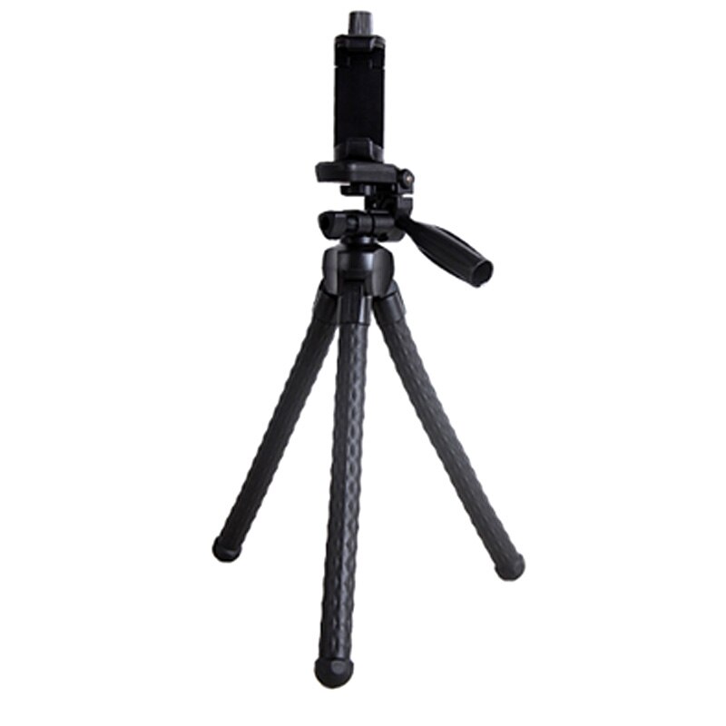 Pieuvre téléphone portable trépied appareil photo reflex Triple angle support de bureau en direct (avec pince de téléphone portable + Selfie Bluetooth): Default Title