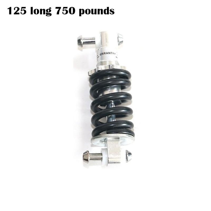 Accesorios de suspensión trasera para ciclismo, piezas de amortiguación plegables para el hogar, amortiguador de aleación para bicicleta de montar en bicicleta de 100/125/150mm: 125 long 750 pounds