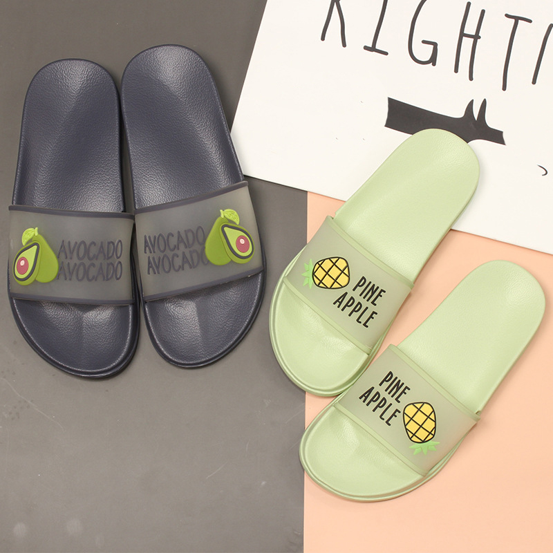 Sommer hjemmesko kvinder sko sød frugt gelé farve gennemsigtig åben tå flip flops klare udendørs strandrutsjebaner sandaler