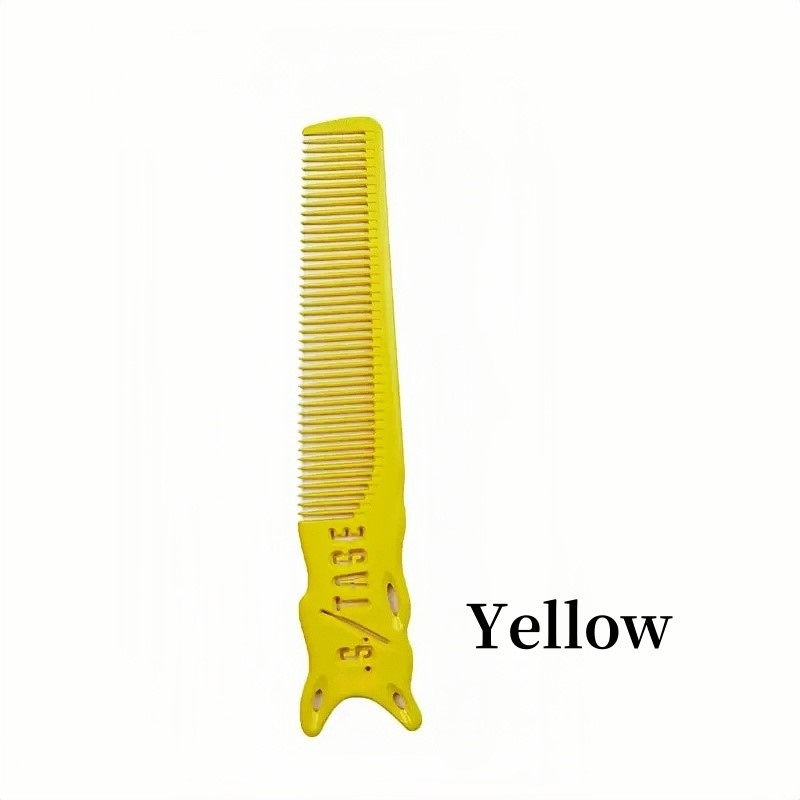 Kolorowe grzebienie z krawędzią robić strzyżenia włosów, fryzjerskie grzebienie robić strzyżenia na płasko dla mężczyzn, profesjonalne grzebienie robić strzyżenia włosów, szczotki fryzjerskie, narzędzia robić stylizacji włosów w salonie fryzjerskim.: czarny