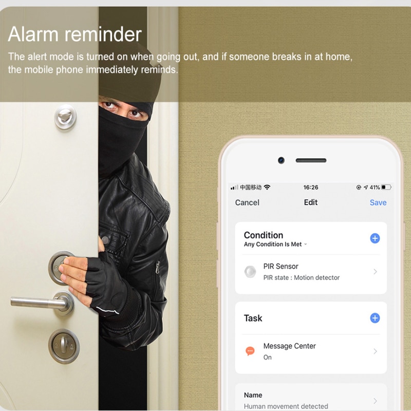 Human Body Sensor & Light Intensity Sensors Smart Movement Motion Sensor Zigbee Wifi Wireless Work For Tuya/smart Life