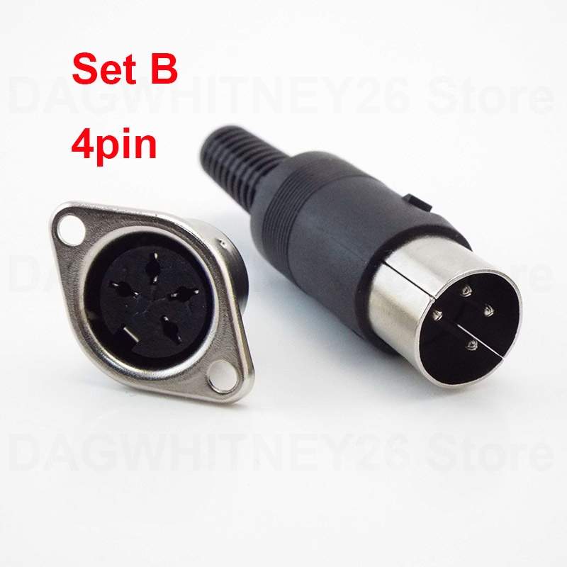 Adaptateur Audio DIN 3/4/5/6/7/8 broches, prise mâle femelle avec poignée en plastique, prise femelle, connecteur de châssis monté sur panneau U26: Orange / 10-19 Pcs