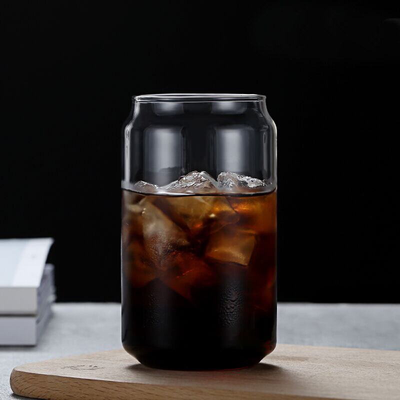 Nordic Minimalistische Glazen Beker Transparant Drinken Gebruiksvoorwerp Koffiezetautomaat Wijn Melk Bier Cola Sap Koud Drinkware Glas Drinkware Duurzaam