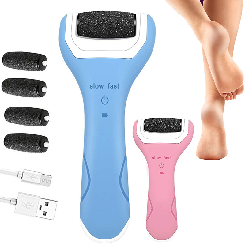 Foot Scrubber Electric Foot File - Pedicure Tools Callus Remover with Rechargeable for Dead Hard Skin Removal