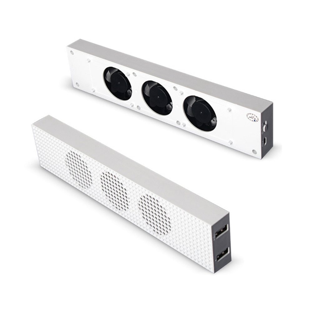 Pour Xbox One S ventilateur de refroidissement avec 2 Ports USB Hub et 3 H/L réglage de la vitesse ventilateurs de refroidissement refroidisseur pour Xbox One Console de jeu mince