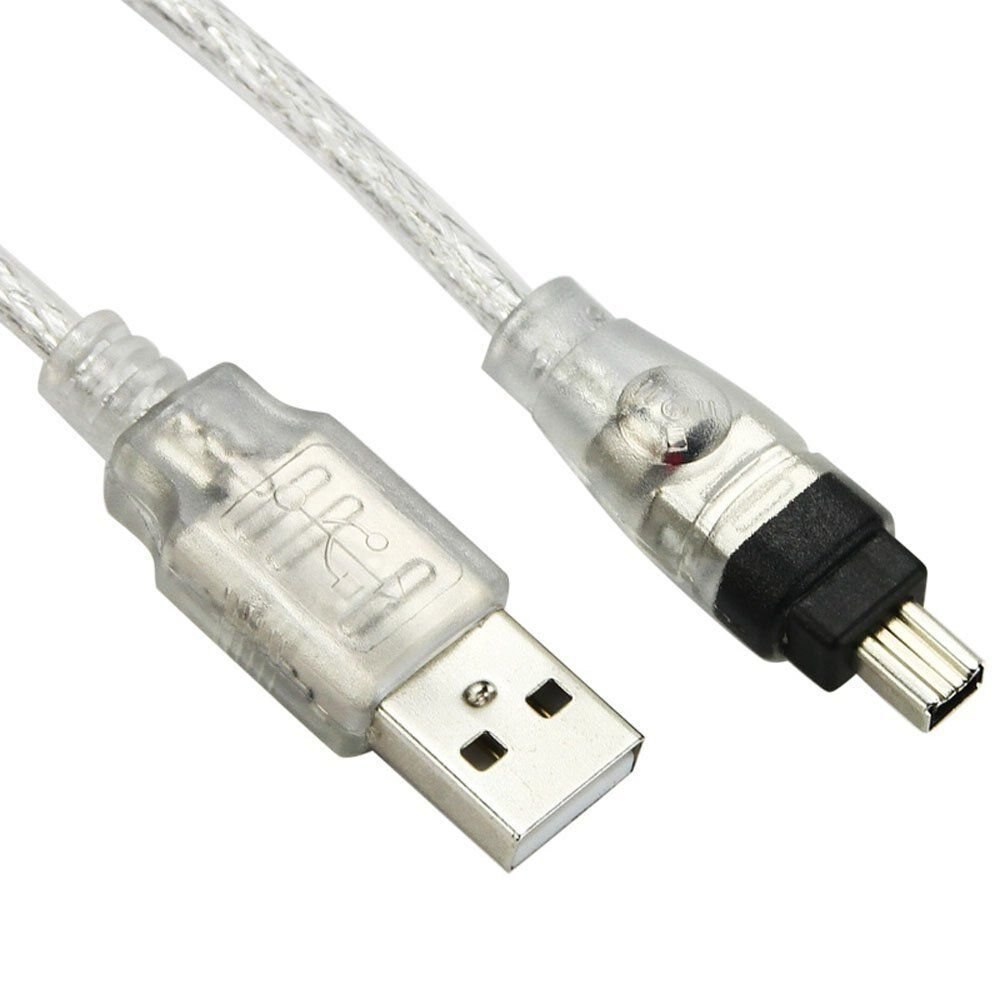 LBSC Usb-kabel, IEEE 1394 4 Pin naar USB Mini Plug Firewire voor MINI DV HDV camcorder te Bewerken 1.4 M