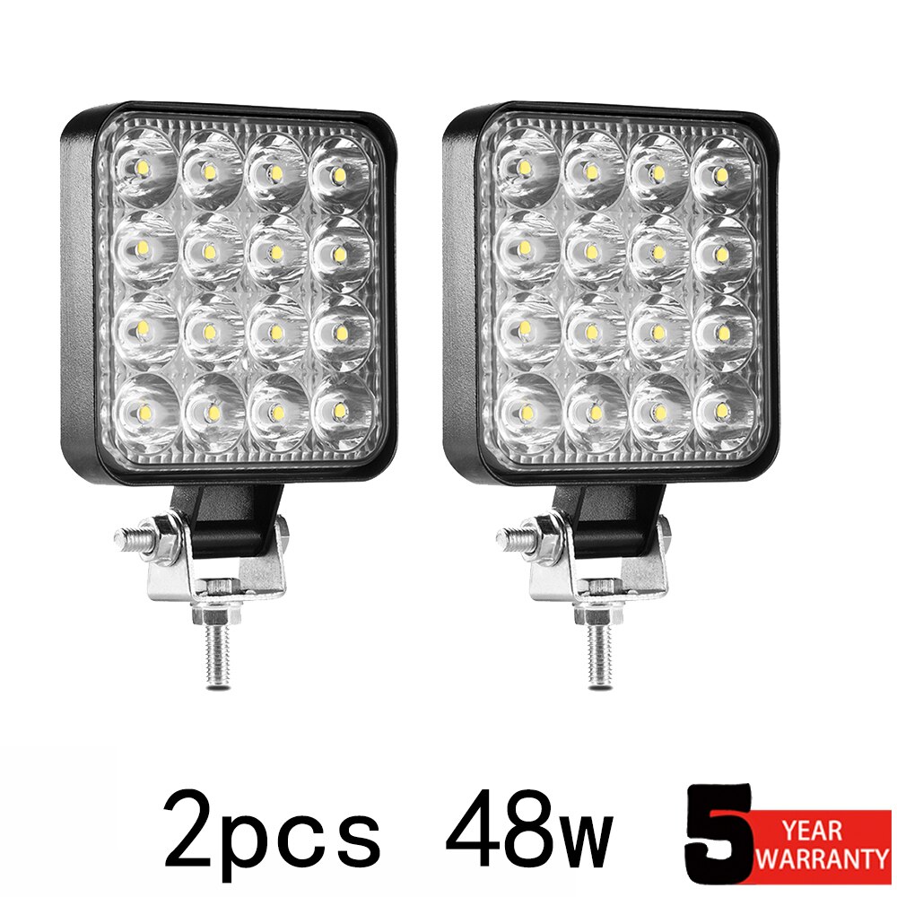 48w led lys bar 16 barra led bil lys 12v 24v arbeidslys for 4 x 4 led bar offroad suv atv traktor båt lastebiler gravemaskin: 2 stk