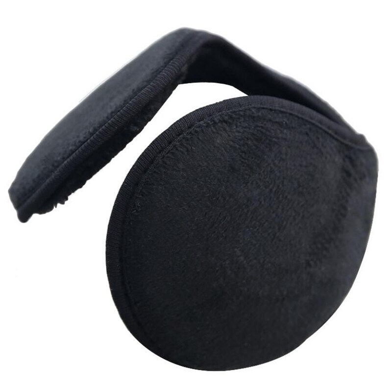 Unisex Solid Winter Earmuffs Women Men Ear Cover Protector Thicken Plush Soft Warm Earmuff Warmer Apparel Accessories: black