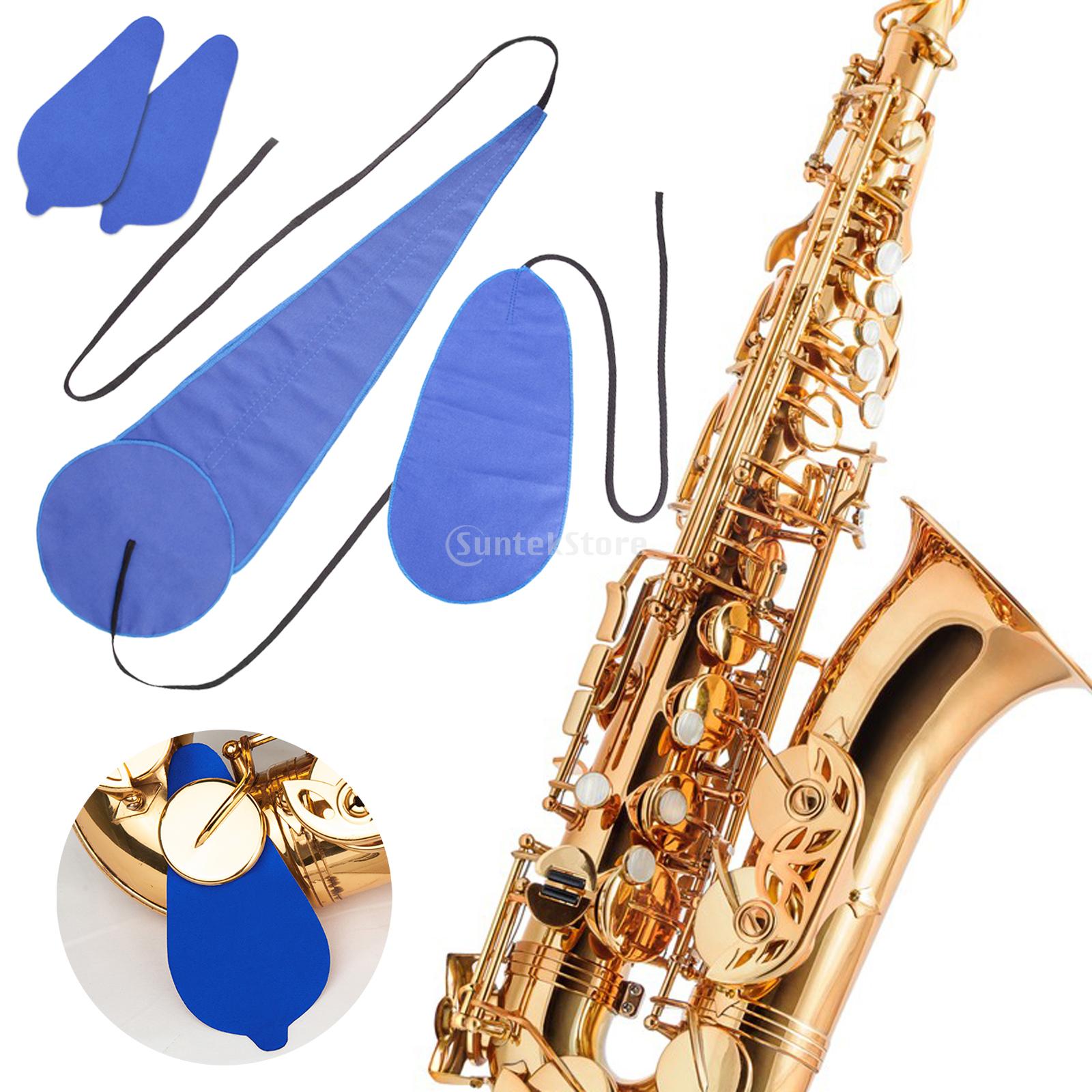 Kits de limpieza de saxofón 10 en 1, grasa de corcho para saxofón, cepillo de limpieza para reposapiés, destornillador, estuche de lengüeta, herramienta de cuidado de limpieza para saxofón Alto
