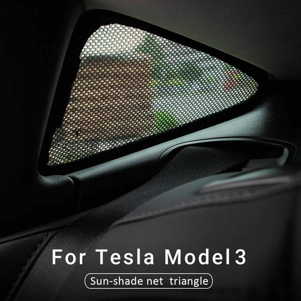 Voor Tesla Model 3 Autoruit Zonnescherm Driehoek Zonnescherm Model Drie Auto Accessoires Dak Zonnescherm Bescherming Cover