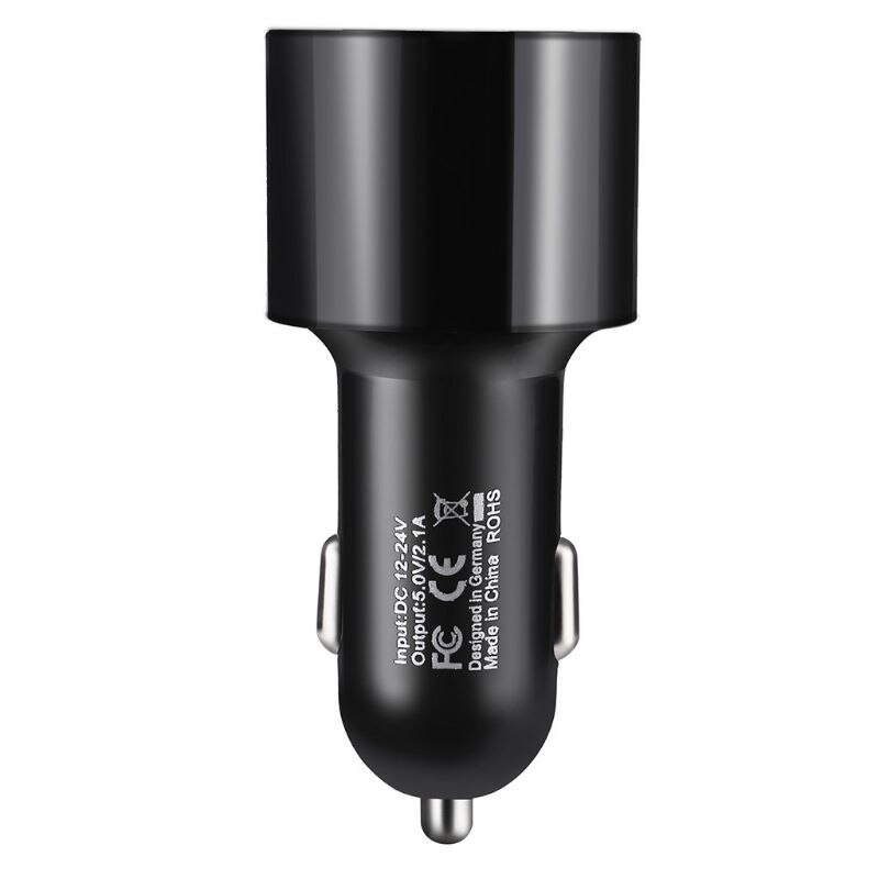 Handsfree Bluetooth 4.2 FM Transmitter Modulator Car Charger 3.1A Dual USB L9CE