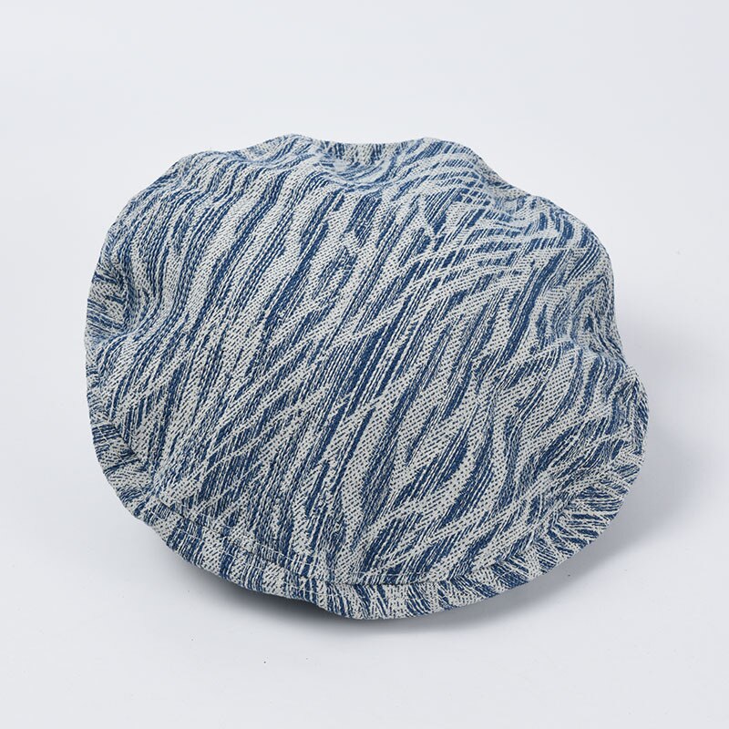 Zomer Lente Katoen Linnen Baret Voor Vrouwen Dames Gestreepte Franse Hoed Ademend Retro Schilder Hoeden