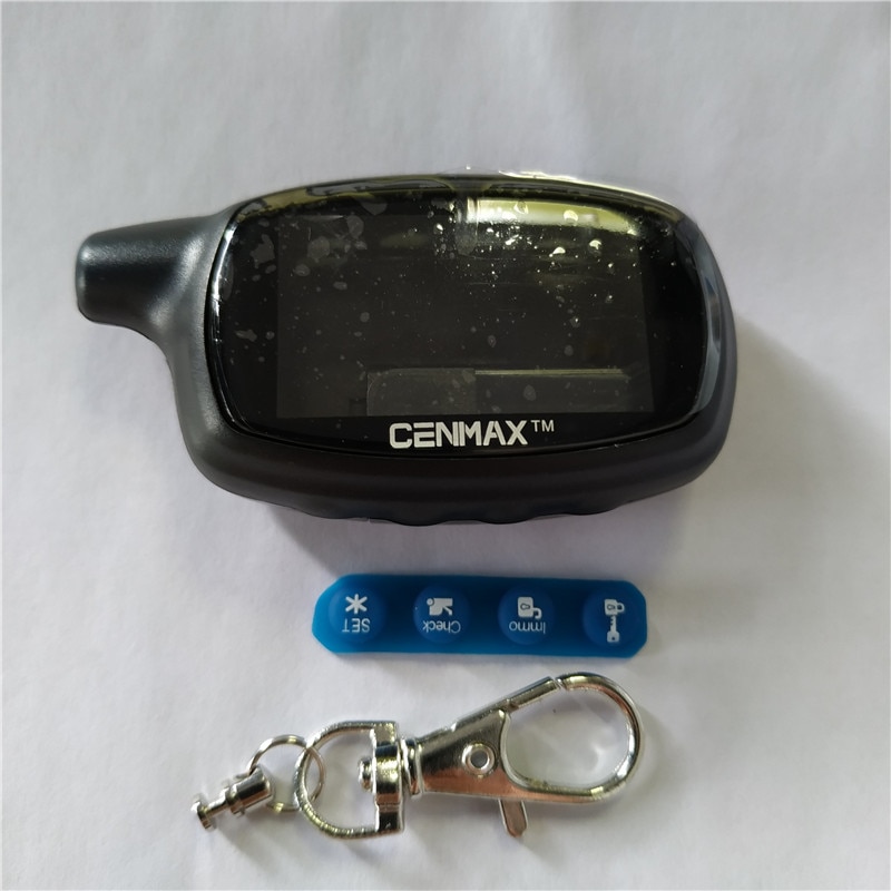 Case Voor Cenmax ST-7A Russische Lcd Afstandsbediening Voor Cenmax ST7A 7A Lcd Sleutelhanger Auto Afstandsbediening 2-Weg Auto alarmsysteem