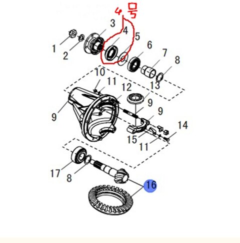 45*72*9/12 Rear axle differential oil seal for Great wall Haval H5 Wingle 5/6 half shaft oil seal
