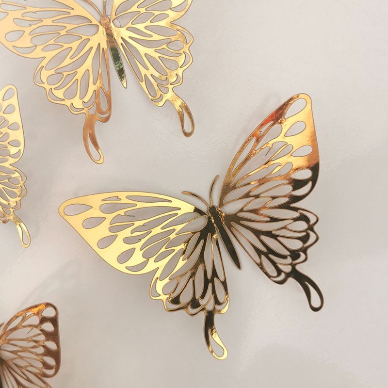 12 stuks 3d muurstickers vlinder muurstickers voor huisdecoratie diy koelkaststicker kamerdecoratie feest bruiloft decoratie