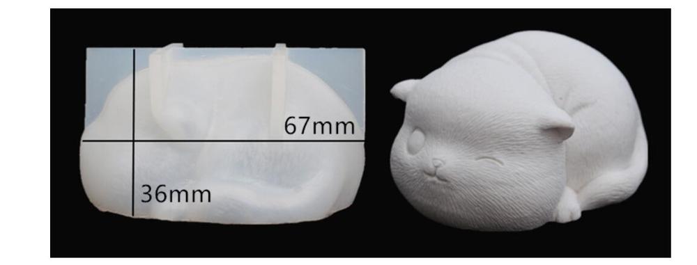 3D Cats Silicone Molds DIY Epoxy Resin Animal Decorations Resin Craft Jewelry Accessoreis Cute Cat Desktop Layout Mold: 2