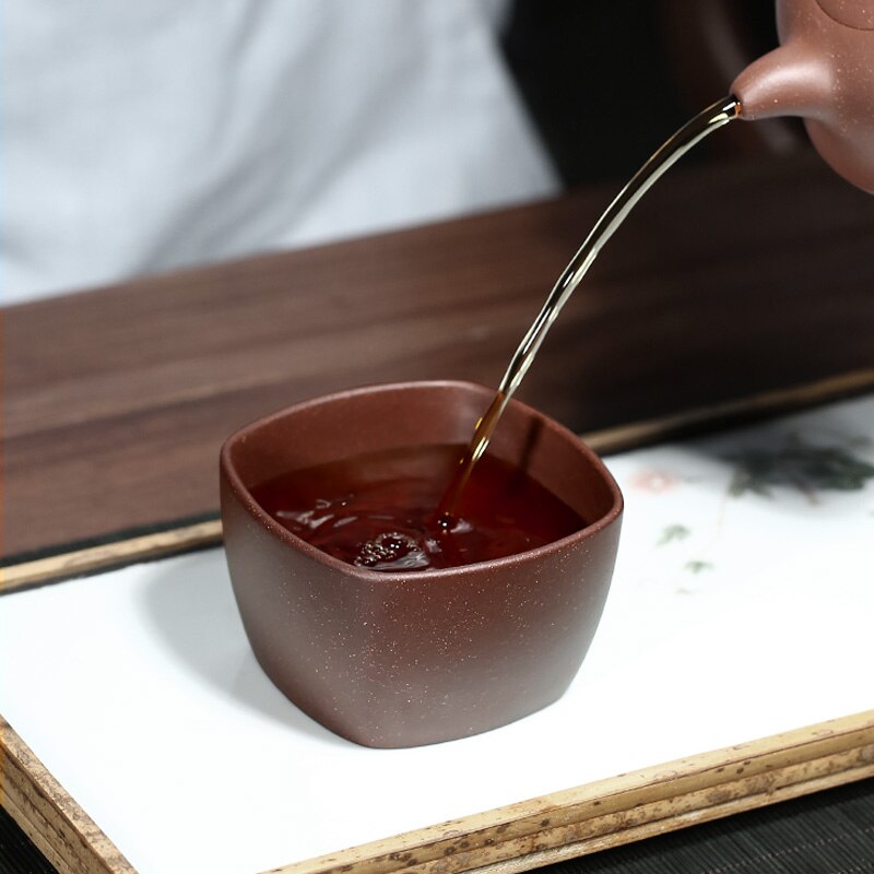 Niet Als Goed Vreugde Pot 】 Koubei Taihu Yixing Paars Zand Cup Door Hand Paarse Klei Party Modellering Grote Kom 150 Cc