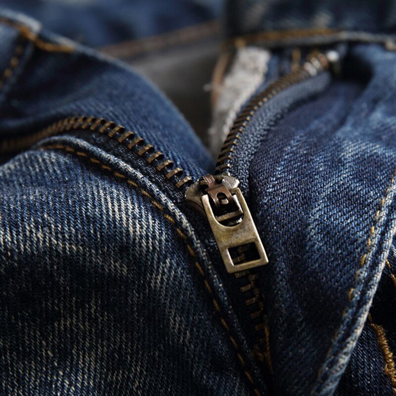Hommes déchiré jean long denim hommes automne/hiver pantalons décontractés coton trou ruine jean pour homme grande taille