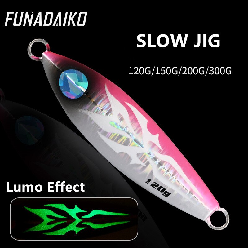 Funadaiko isca keinotekoinen lumo jigi jiggaus uistin kalastusjigi 120g 150g 200g 300g uistin hidas jigi koukuilla kalastusvälineet