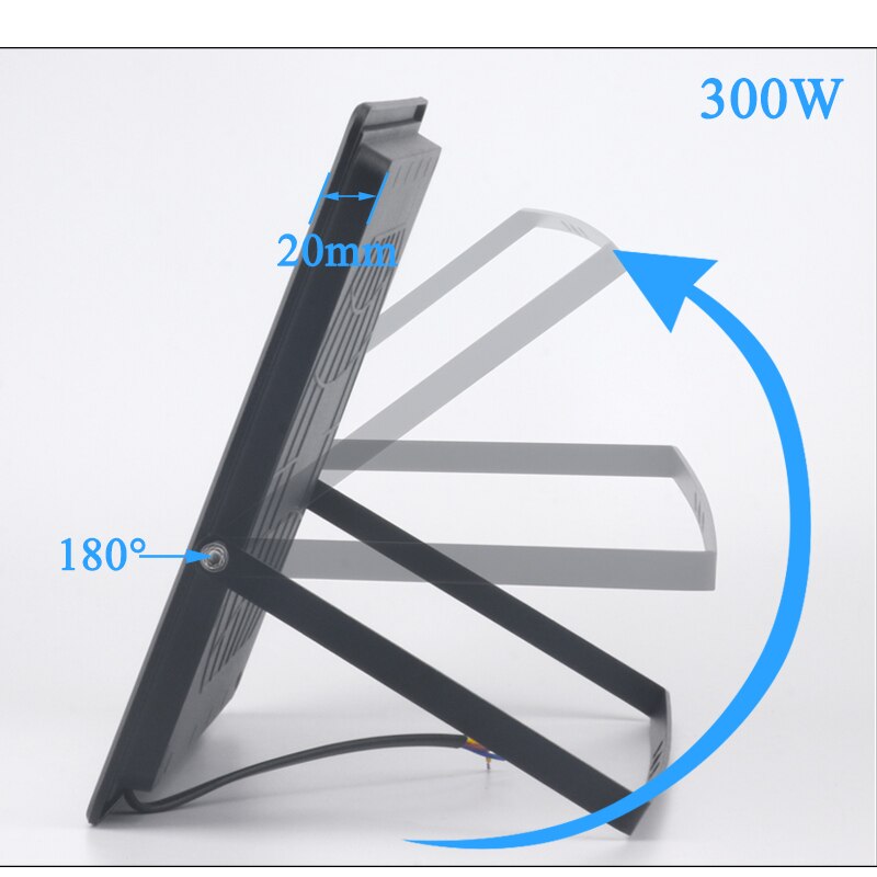 300w led valonheitin 220v ulkovalaistus  ip67 karkaistu lasi valonheitin puutarhaprojektorin valo 200w 150w 100w