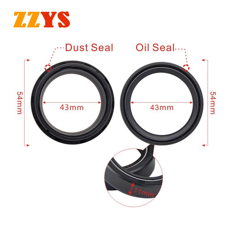 43 x 54 x 11 43 54 11 iskunvaimennin haarukka akselitiiviste ja 43 x 54 suojakansi huuli honda crf 250l crf 250m motard crf 250 crf 250 cr 500