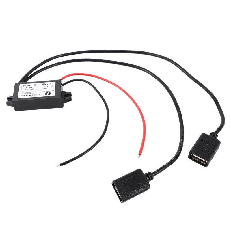 Retail Szwengao 12V Naar 5V 3A 15W Dc Naar Dc Converter Regulator Module Dual Usb Uitgangsvermogen adapter Voor Auto Boot Motorfiets