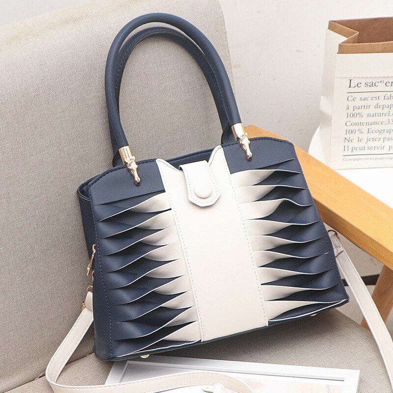 Mode Voor Luxe Handtassen Dames Patchwork Tassen Crossbody Pu Leather Black Soft Gewassen Messenger Flap Bag
