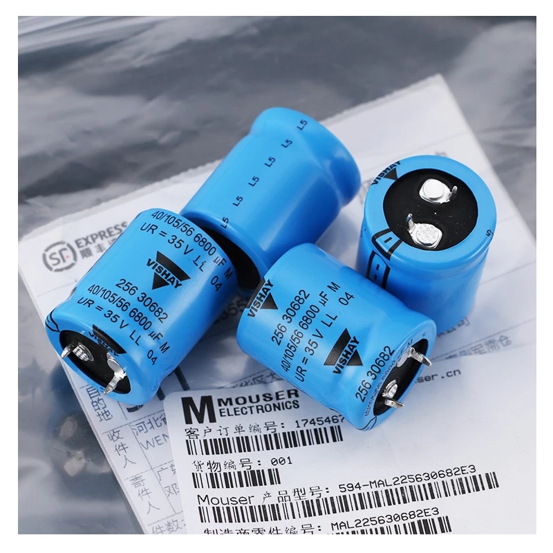 4Pcs Vishay Bc 35V 6800Uf 25*30Mm Filter Elektrolytische Condensator