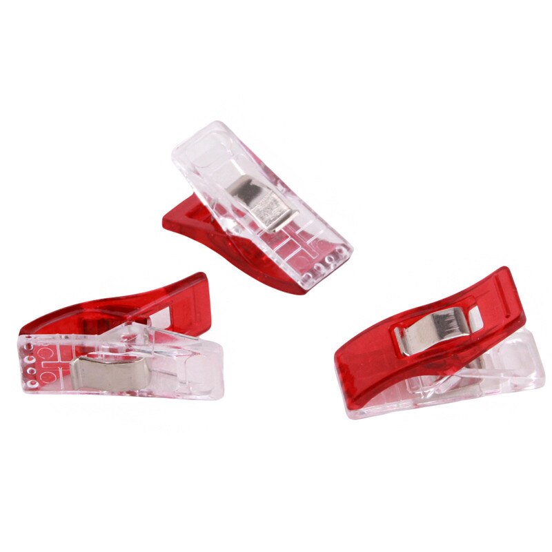 50pcs/ Pack DIY Sewing Clip Craft Quilt Binding Plastic File Clips Sewing Accessories Clamps Garment Clips
