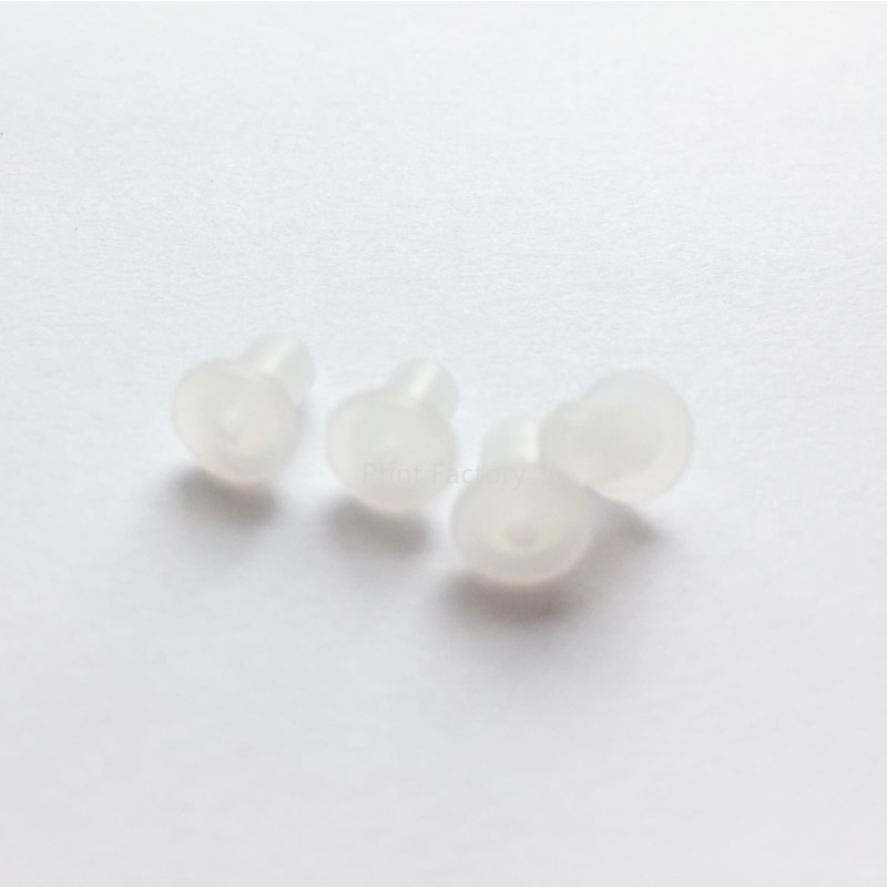 CISS-accesorios DIY de tapón de sellado de cartucho, tapón para cartuchos de goma, espiga de silicona blanca, 4 Uds.