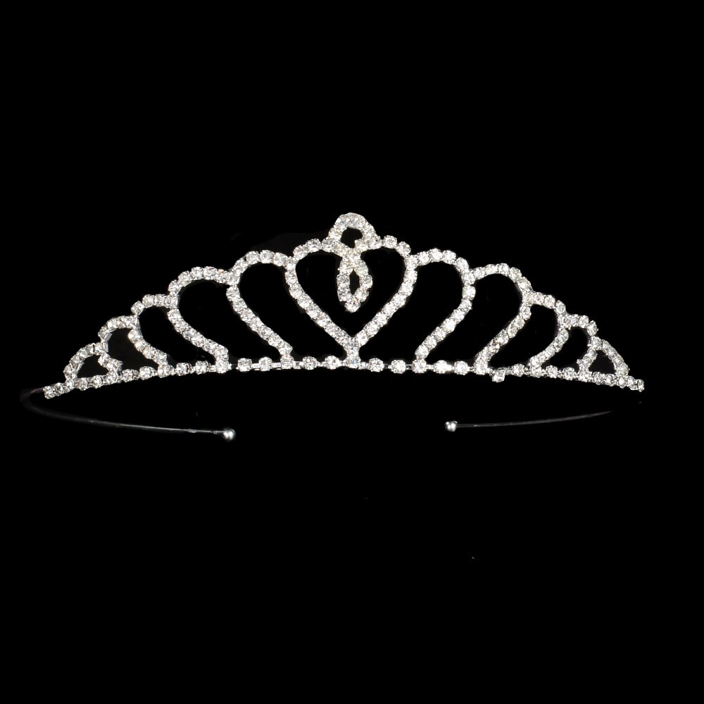 Tiara księżniczki czerwona niebieska korona panny młodej kwiaty na ślub ślubne na włosy akcesoria dla dzieci biżuteria do włosów Prom Party: 16