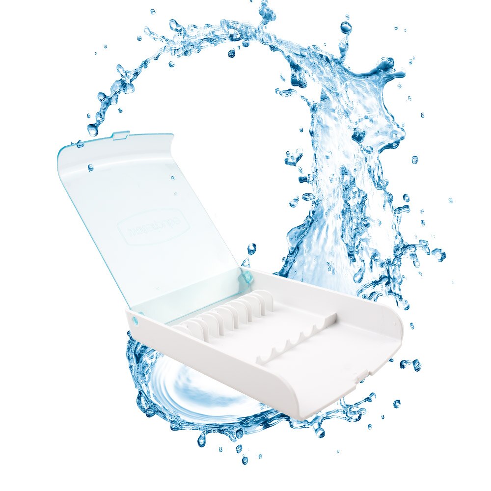 Waterpulse Hygiene Storage Case for Replacement Tips Dental Flosser Tips Storage Box Water Flosser Accessories, No Tips Included