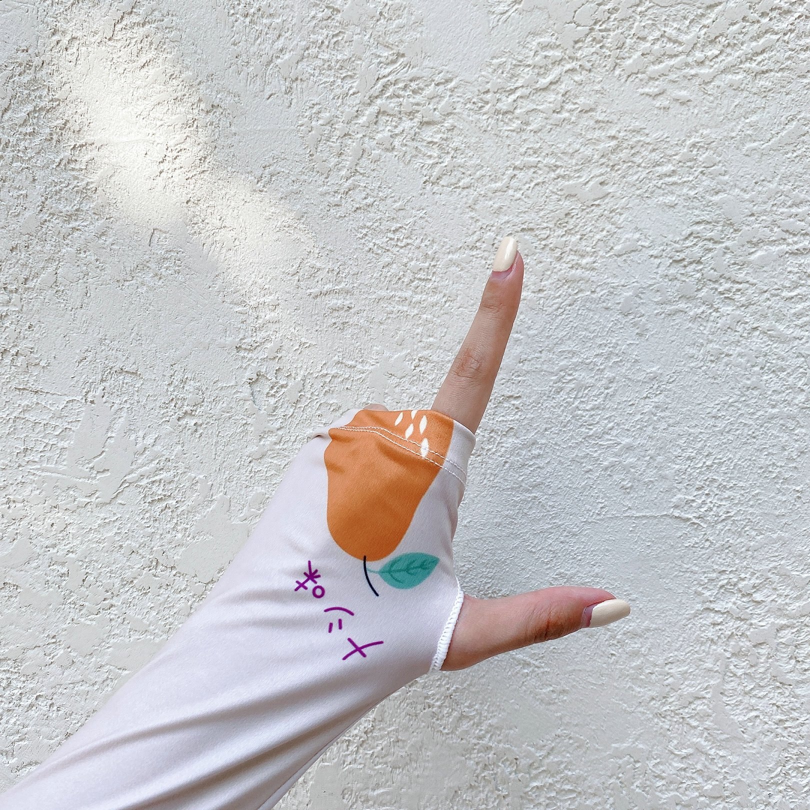 2 Stuks = 1 Pairs Koreaanse Stijl Leuke Fruit Peer Oversleeves Alle-Match Zon Bescherming Uv Zon bescherming Arm Mouwen