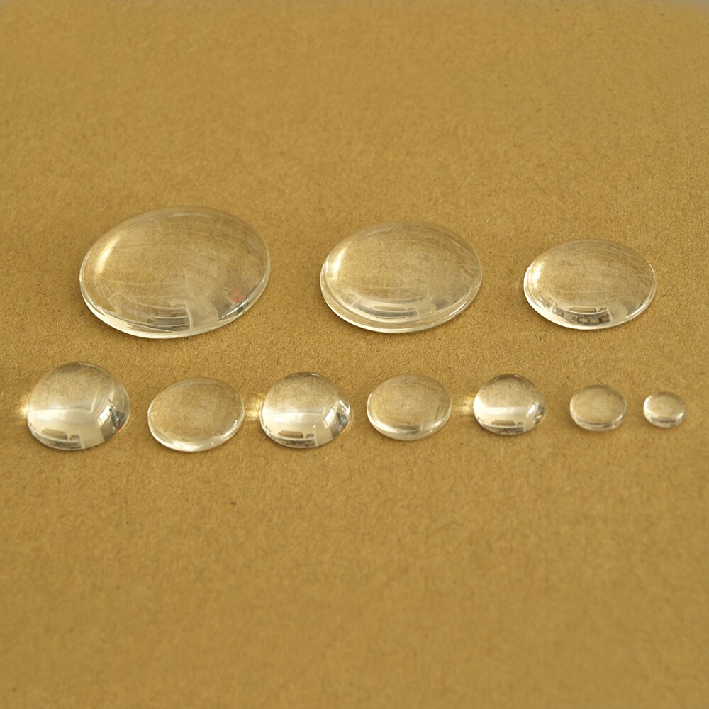 Diameter 6mm~40mm High power LED lens No Edge glass Plano convex lens Condenser Stage lens