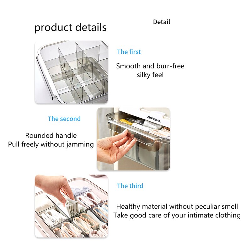 Schublade Typ Unterwäsche Lagerung Kasten Kleiderschrank Organizer Lagerung Schublade Unterwäsche Organizer Kleidung Schrank Kleidung Lagerung Behälter