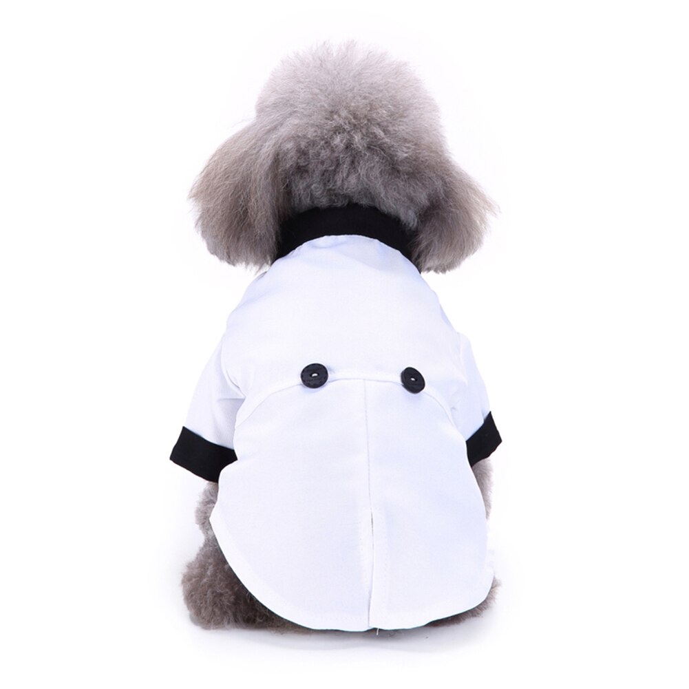 Estilo británico mascota perro boda Formal pajarita esmoquin traje chaqueta novio traje ropa