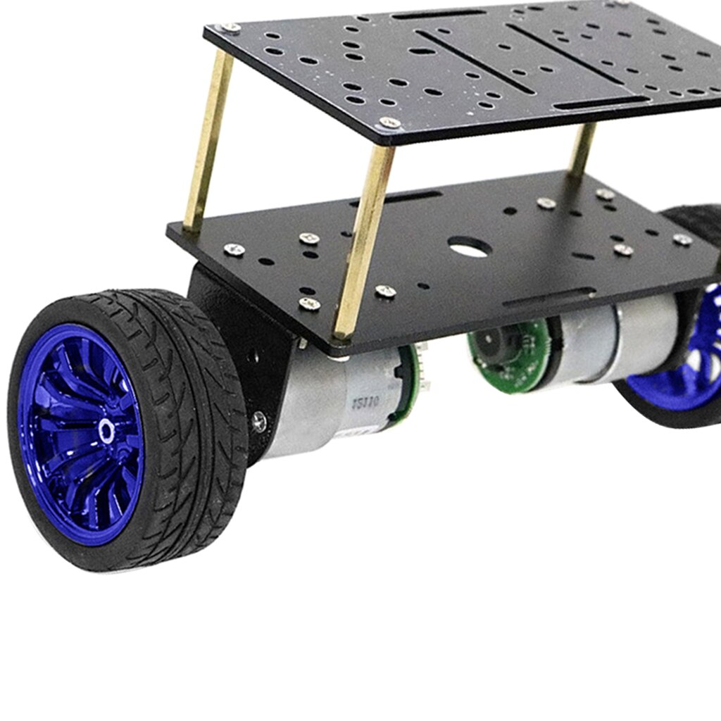 DC 12V Motor Double-deck 2-Wheeled Robot Balancing Vehicle Chassis