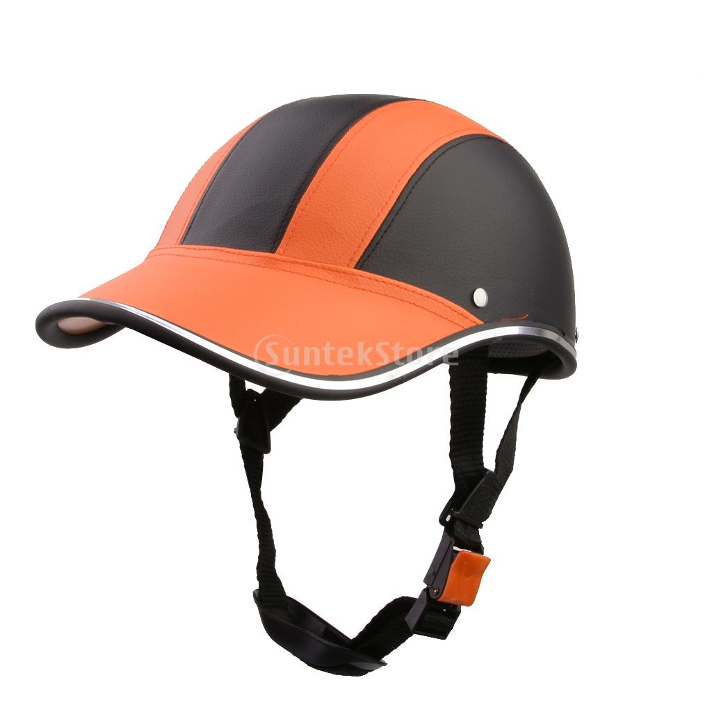 Verstelbare Fiets Fietsen Helm Baseball Cap Anti Uv Veiligheid Fiets Helm Mannen Vrouwen Racefiets Helm Voor Outdoor Mtb Schaatsen: Orange