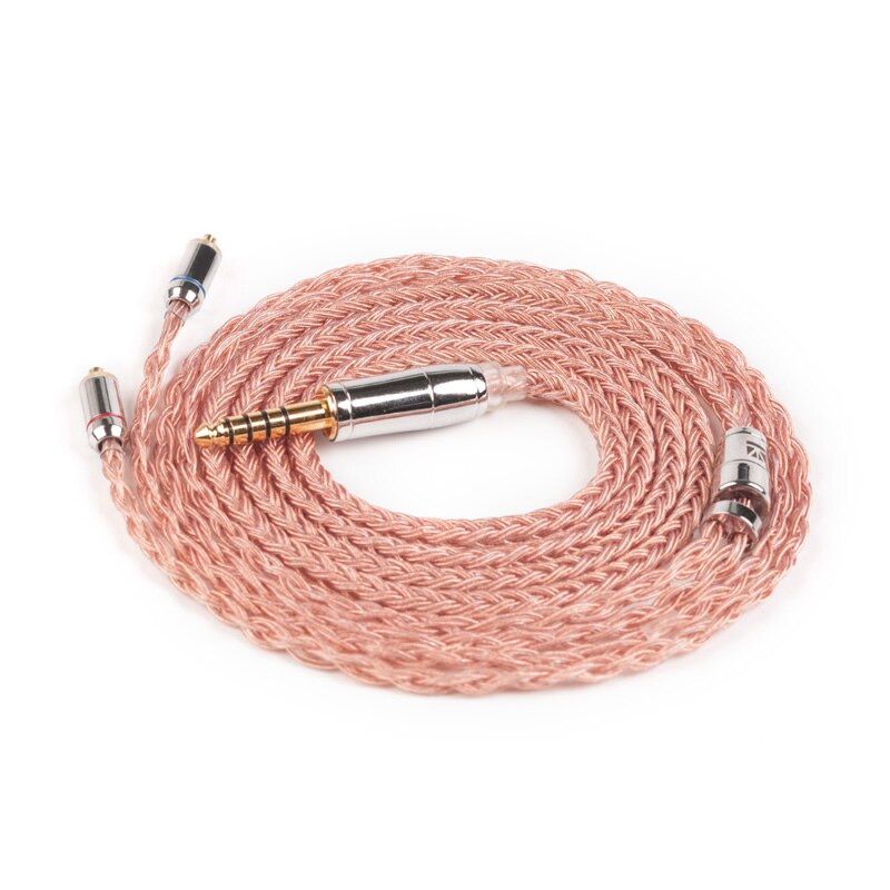 Kbear 16 núcleo prata chapeado equilibrado cabo 2.5/3.5/4.4mm com mmcx/2pin/qdc conector para zs10 pro as10 zsx zsn pro c12 BL-03: MMCX4.4