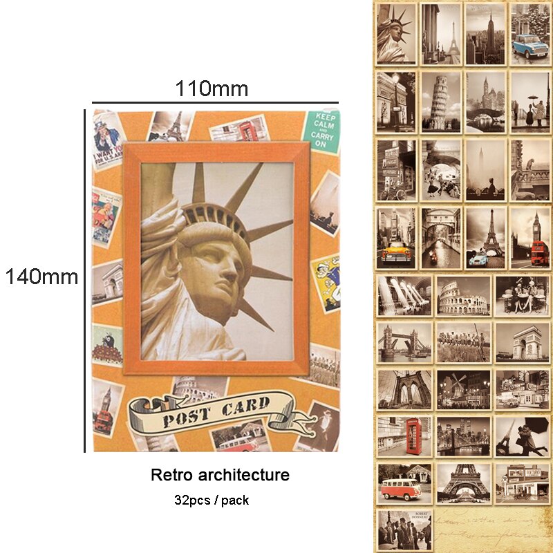 32 Pcs/lot Classical Famous Posters Vintage Style ... – Grandado