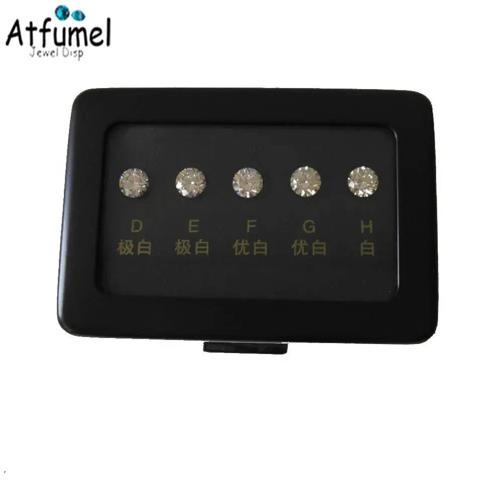 Diamond Zirconia Size Reference Contrast Carat Weight Diameter Special Cut Scale Master Teaching Tool Gemstone Contrast Tool: Pink