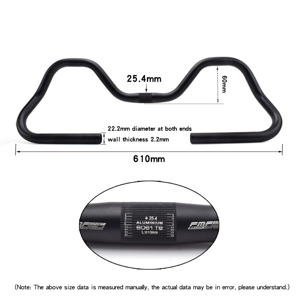 FMFXTR-Manillar para bicicleta de montaña, Manillar de bicicleta de montaña de viaje de 31,8mm, manillar para reposo de bicicleta, aleación de aluminio, accesorios de manillar para bicicleta