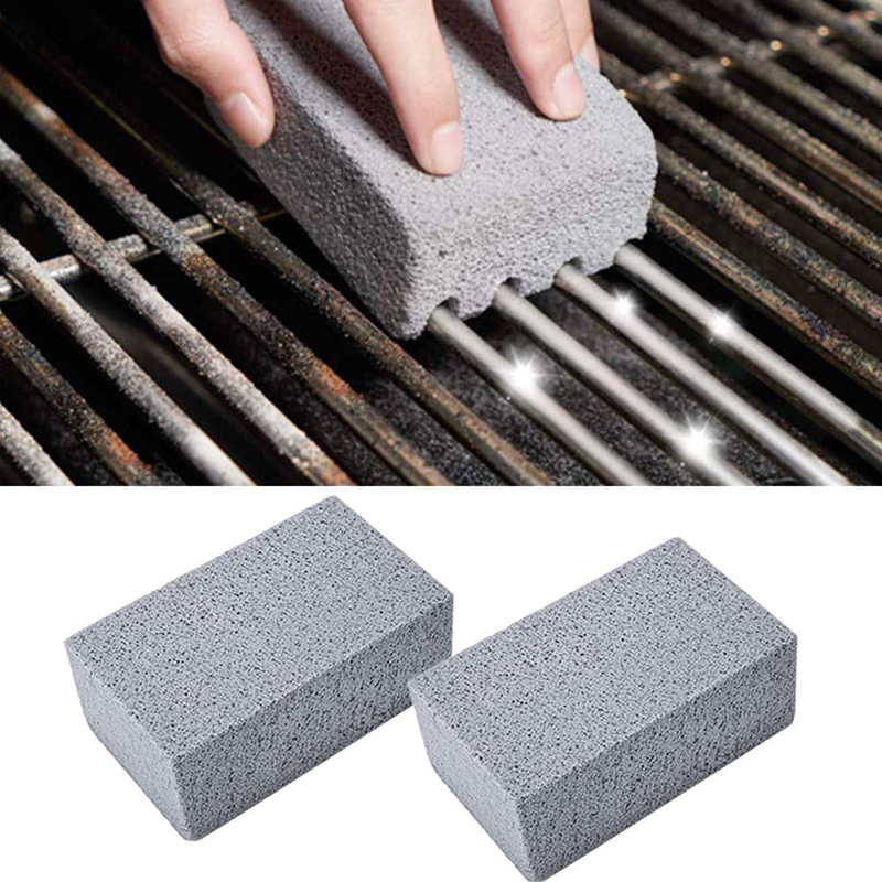 DEOUNY 2/3/4/5 Pcs BBQ Grill Cleaning Brick Block Barbecue Racks Stains Grease Cleaner BBQ Cleaning Stone Tools Kitchen Gadgets