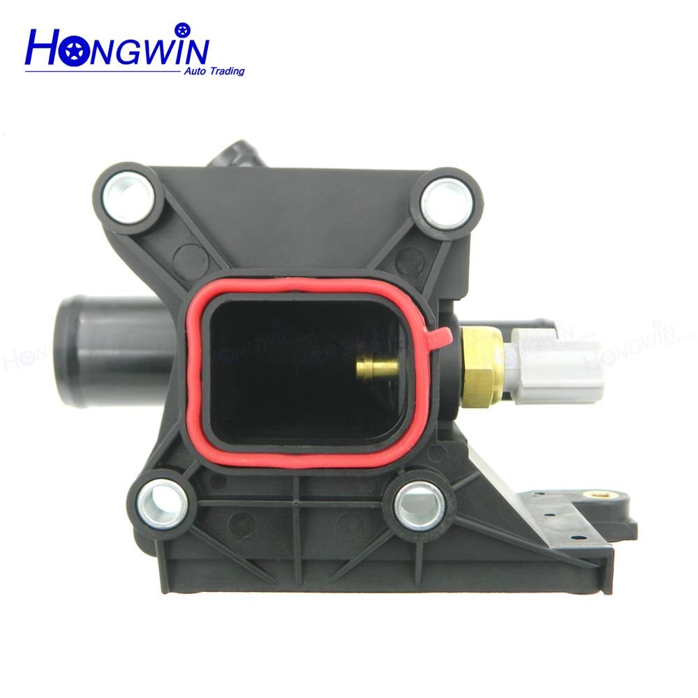 Water Outlet Koelvloeistof Thermostaat Behuizing + Sensor Voor Mmazda 2006 3 6 5 CX-7 2.0 2.3 2.5L LF941517Z LF94-15-17Z