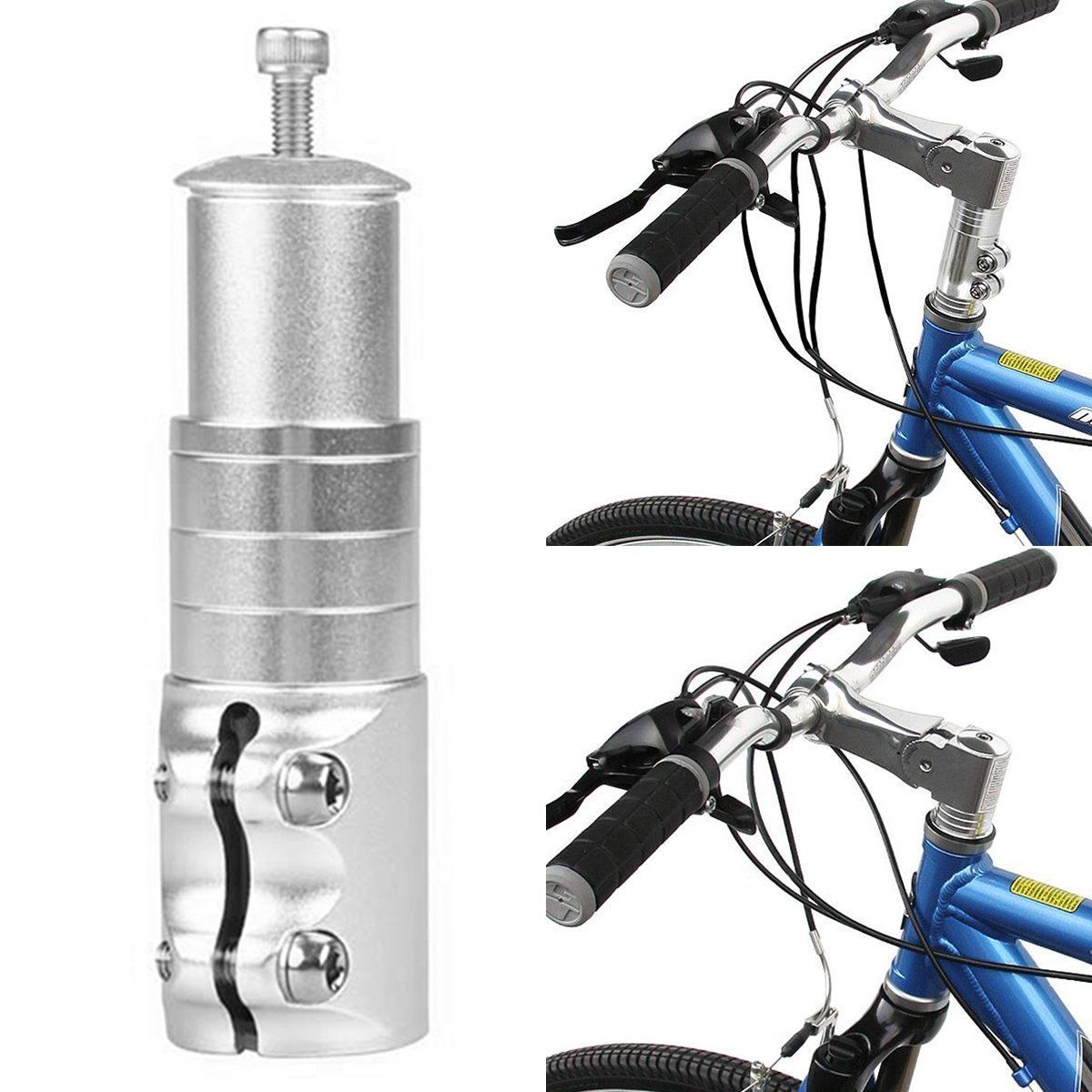 12Cm Fiets Vork Stem Extender Vorkbuis Rise Up Extension Stuur Riser Aluminium Mtb Stuurpen Riser Mountainbikes deel