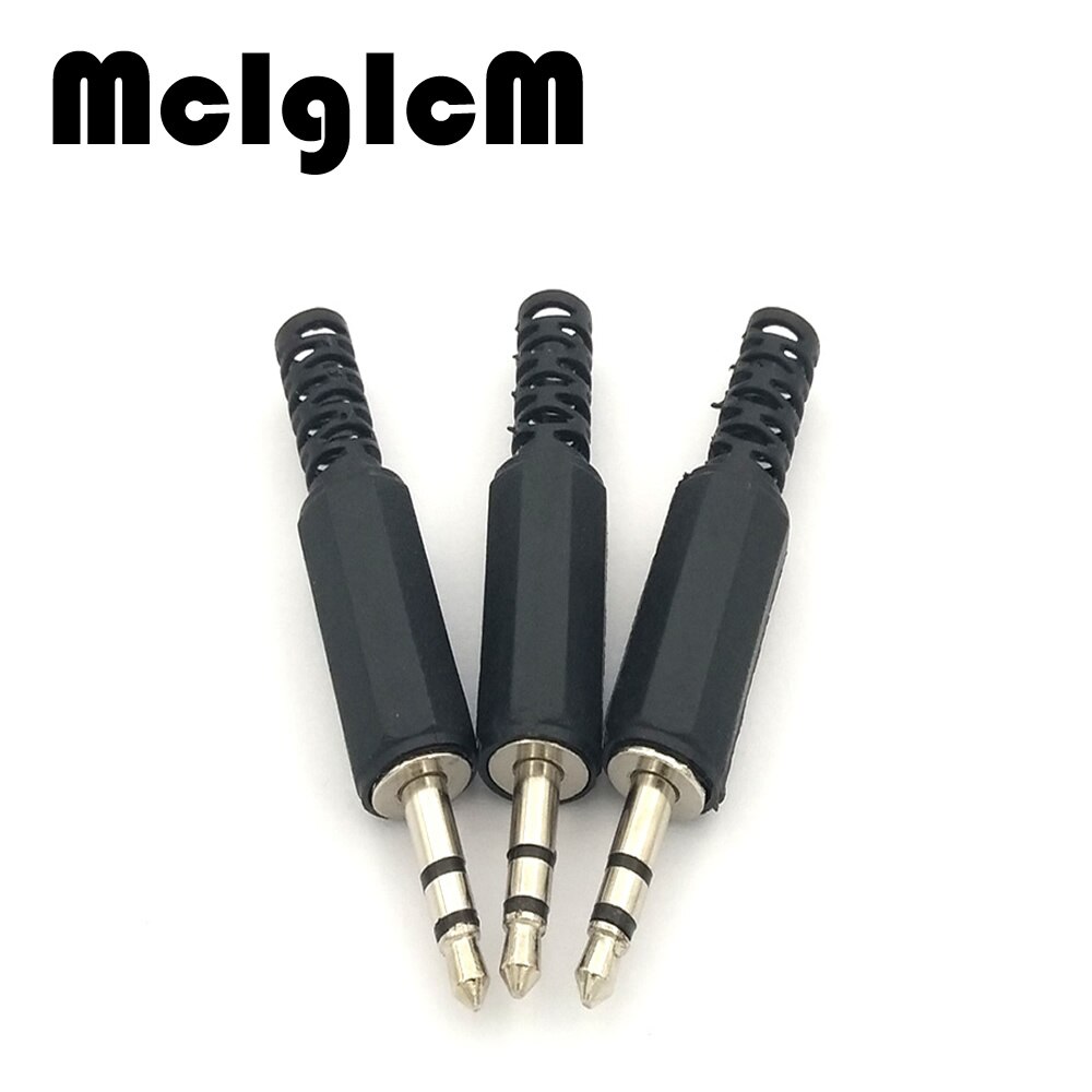 20pcs 3.5mm Mini Jack Plug Audio Jack Plug Headphone male Connector 3.5 stereo plug with Black Plastic LX1 Housing for phone