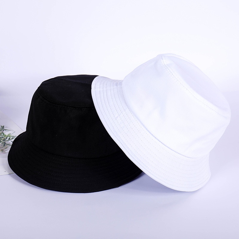 Pêcheur chapeau femme printemps été parasol chapeau homme couleur bonbon plat haut seau chapeaux tête extérieure seau casquettes coton Ne