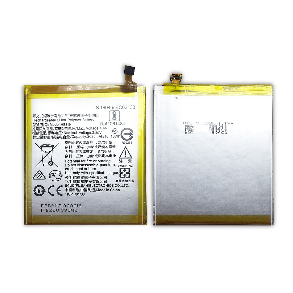 Polymer Li-ion Battery For Nokia 3 Nokia3 TA-1020 1028 1032 1038 Replacement Battery HE319 2630mAh